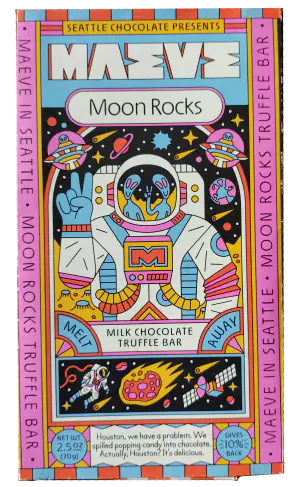 Maeve chocolate bar wrapper